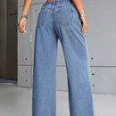 ICON Jeans con bolsillo oblicuo de pierna ancha