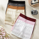 7 piezas Boyshorts unicolor tejido de canale