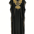 Vestido aplique de manga murcielago