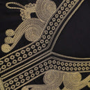 Vestido aplique de manga murcielago