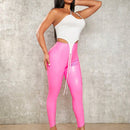 SXY Pantalones ajustados unicolor PU