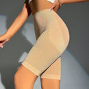 Shorts de seguridad unicolor de talle alto