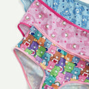 ROMWE X Care Bears 3 Piezas De Boxers Cortos Para Mujer Con Estampado De Oso De Dibujos Animados