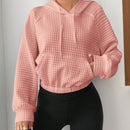 Ezwear capucha con bolsillo de canguro de manga raglan con cordon