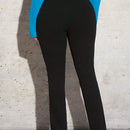 SXY Pantalones Largos De Cintura Alta Para Mujeres Con Dobladillo Dividido Para Fiesta