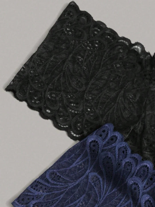 4 Piezas Todo Encaje Sexy Boyshort Para Mujer