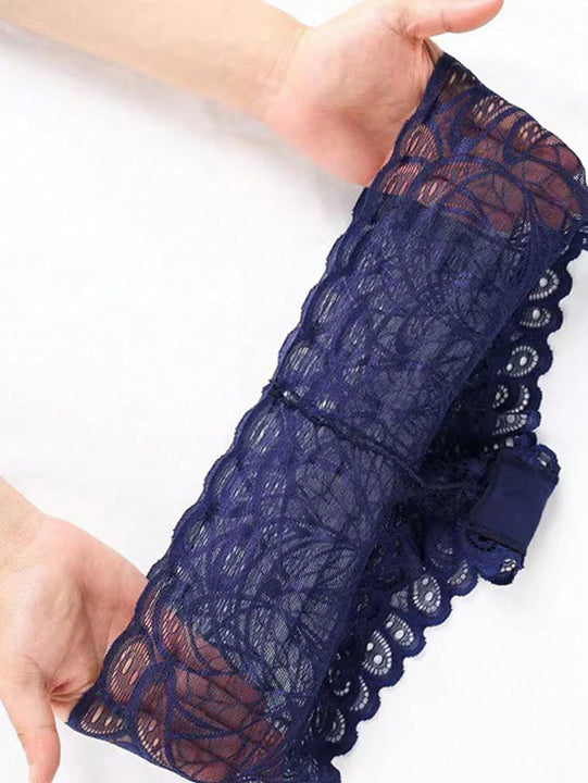4 Piezas Todo Encaje Sexy Boyshort Para Mujer