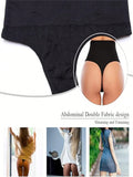 Ropa Interior Reductora De Control De Abdomen De Cintura Alta, Tangas Moldeadoras Para Mujeres, Realzador De Gluteos, Negro