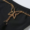 Tanga con diseno de mariposa vinculado con cadena