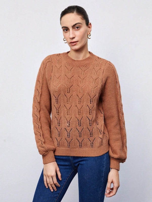 Frenchy Jersey unicolor de punto de malla