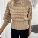 Frenchy Jersey cuello alto de manga farol