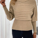 Frenchy Jersey cuello alto de manga farol
