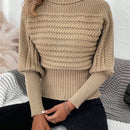 Frenchy Jersey cuello alto de manga farol