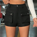 EZwear Shorts con bolsillo con solapa cargo