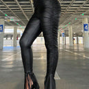 SXY Pantalones De Cintura Alta Para Mujer Sexy Outfits Club