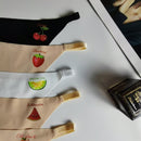 5 piezas Tanga con estampado de fruta y letra