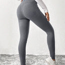 Essnce 2 piezas Pantalones con estampado de letra de cintura ancha
