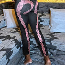 Slayr Pantalones ajustados con estampado geometrico