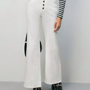 Frenchy Jeans de pierna amplia con boton