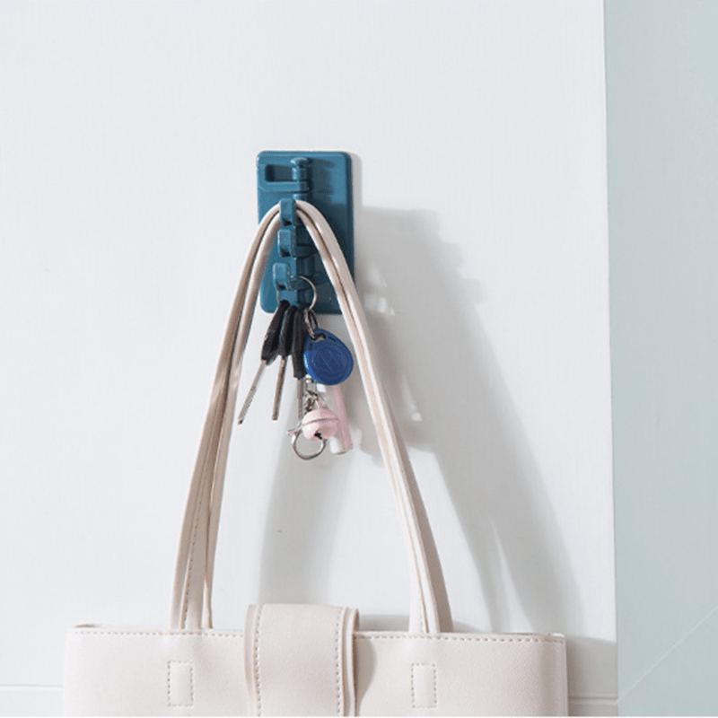 1 gancho organizador autoadhesivo de plástico con acabado pulido, fácil de instalar, para accesorios de cocina y baño, ganchos utilitarios