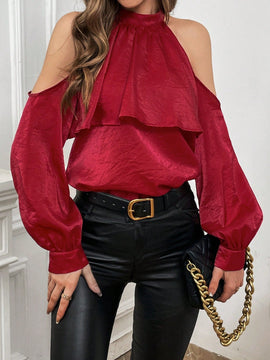 Prive Blusa con hombros descubiertos y lazo en la espalda