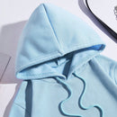 Ezwear capucha termica con estampado de slogan y mariposa con bolsillo de canguro con cordon
