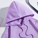 Ezwear capucha termica con estampado de slogan y mariposa con bolsillo de canguro con cordon