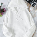 Ezwear capucha termica con estampado de slogan y mariposa con bolsillo de canguro con cordon