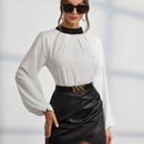 Prive Blusa con cordon trasero de manga farol