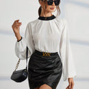 Prive Blusa con cordon trasero de manga farol