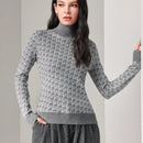 Mulvari Jersey con patron de cuello cisne