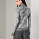 Mulvari Jersey con patron de cuello cisne