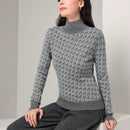 Mulvari Jersey con patron de cuello cisne