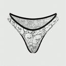 ROMWE X Care Bears Juego De Ropa Interior Blanca Con Estampado De Oso De Dibujos Animados Y Correas Finas
