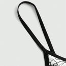 Juego De Ropa Interior Blanca Con Estampado De Oso De Dibujos Animados Y Correas Finas