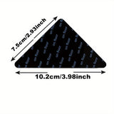 4/8/16/24 piezas de pegatinas de alfombra reutilizables, pegatinas de alfombra lavables antideslizantes, alfombra de esquina de madera dura, previene que las alfombras se muevan y se enrollen los bordes, pegatina de alfombra de forma triangular que se pu