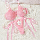 Conjunto De Lenceria Para Mujeres (con Aro Y Tanga) De 2 Piezas