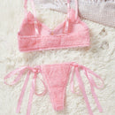 Conjunto De Lenceria Para Mujeres (con Aro Y Tanga) De 2 Piezas