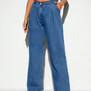 BAE Jeans con bolsillo oblicuo de pierna ancha