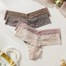 Underwear&sleepwear basics 4 paquete de lenceria de tanga de encaje floral