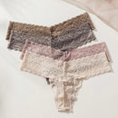 Underwear&sleepwear basics 4 paquete de lenceria de tanga de encaje floral
