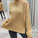 LUNE Jersey cuello alto de hombros caidos tejido de canale