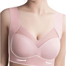 1 pieza Sujetador de belleza sin costuras para mujer, sujetador inalambrico de una pieza con copas acolchadas, sujetador para dormir/yoga/deportes, comodo y transpirable, rosa