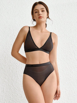 Leisure Lenceria Bralette De Malla Solida