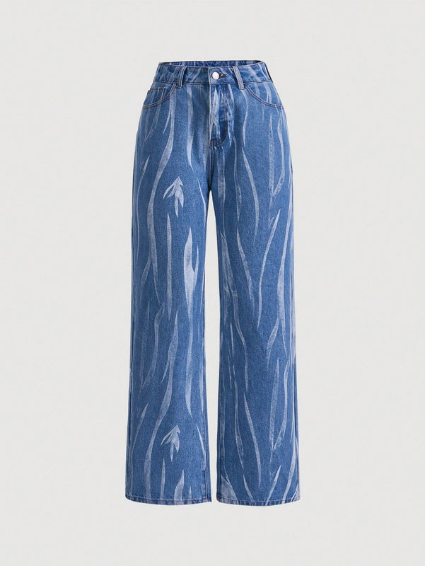 MOD Jeans de pierna recta con estampado