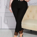 SXY Pantalones ajustados con estampado de leopardo bajo