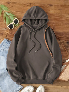 Essnce sudadera holgada de mujer con estampado de letras y mariposas de manga larga, para otono/invierno