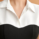 BIZwear Camisa sin manga de dos tonos