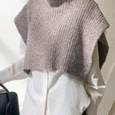 DAZY 1 Pieza Chaleco De Sueter De Cuello Alto Y Mangas Murcielago