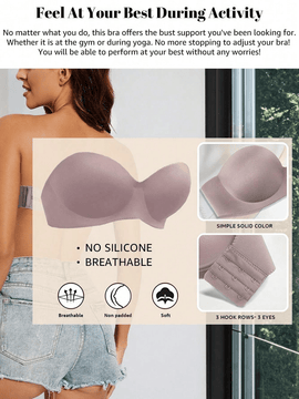 Sujetador Invisible Para Novias, Sin Tirantes, Suave, Antideslizante, Con Escote Pronunciado, Previene Que Se Derrame Y Se Hunda Por Los Costados Y Es Delgado